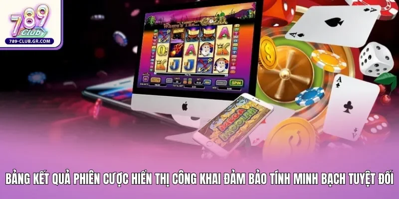 Bảng kết quả phiên cược hiển thị công khai đảm bảo tính minh bạch tuyệt đối