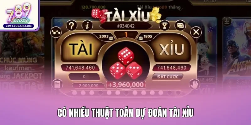 Có nhiều thuật toán dự đoán tài xỉu