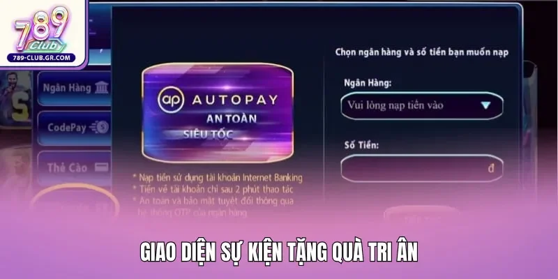 Sự kiện tặng quà tri ân nơi người chơi có thể săn Giftcode 789club mới nhất